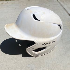 white Easton Baseball helmet size 6